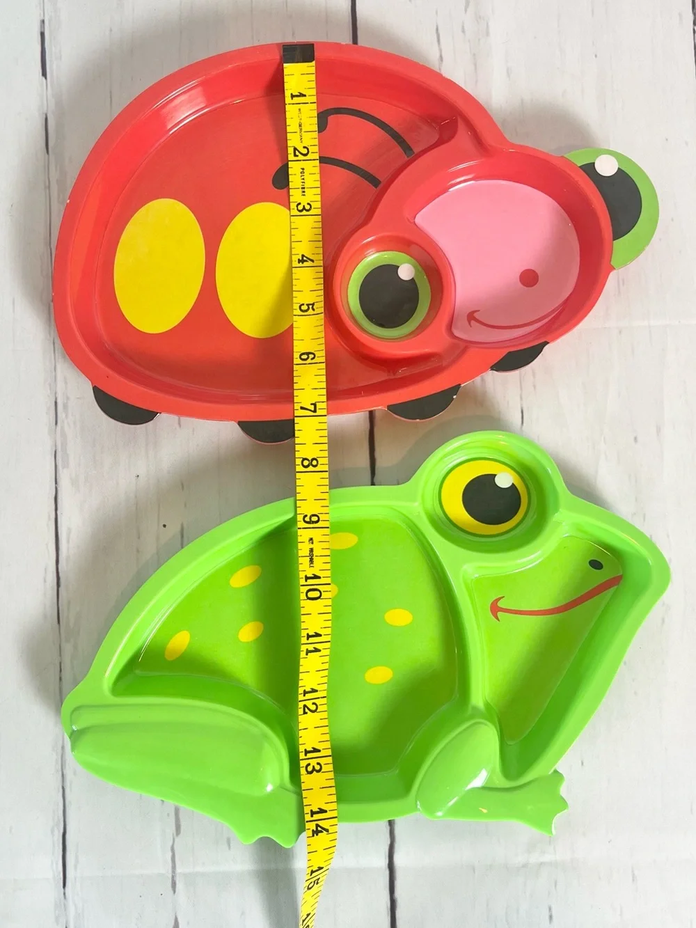 Melissa & Doug Sunny Patch Mollie & Froggy Melamine Kids Plates Set of 2